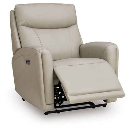 Pincara - Power AutoGlide Recliner With Adjustable Headrest - Bone