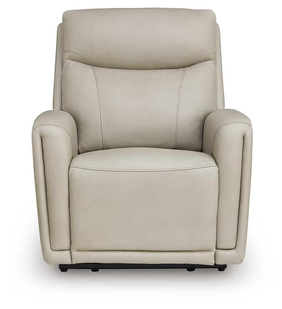 Pincara - Power AutoGlide Recliner With Adjustable Headrest - Bone