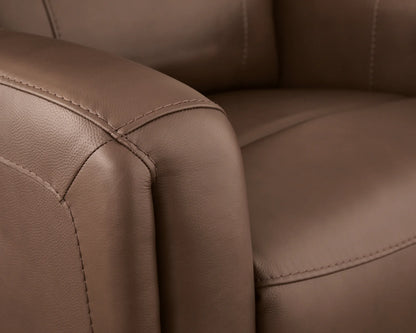 Pincara - Power AutoGlide Recliner With Adjustable Headrest - Umber