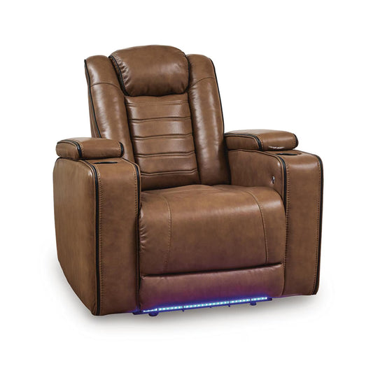 Gruaro - Power Recliner With Adjustable Headrest - Amber