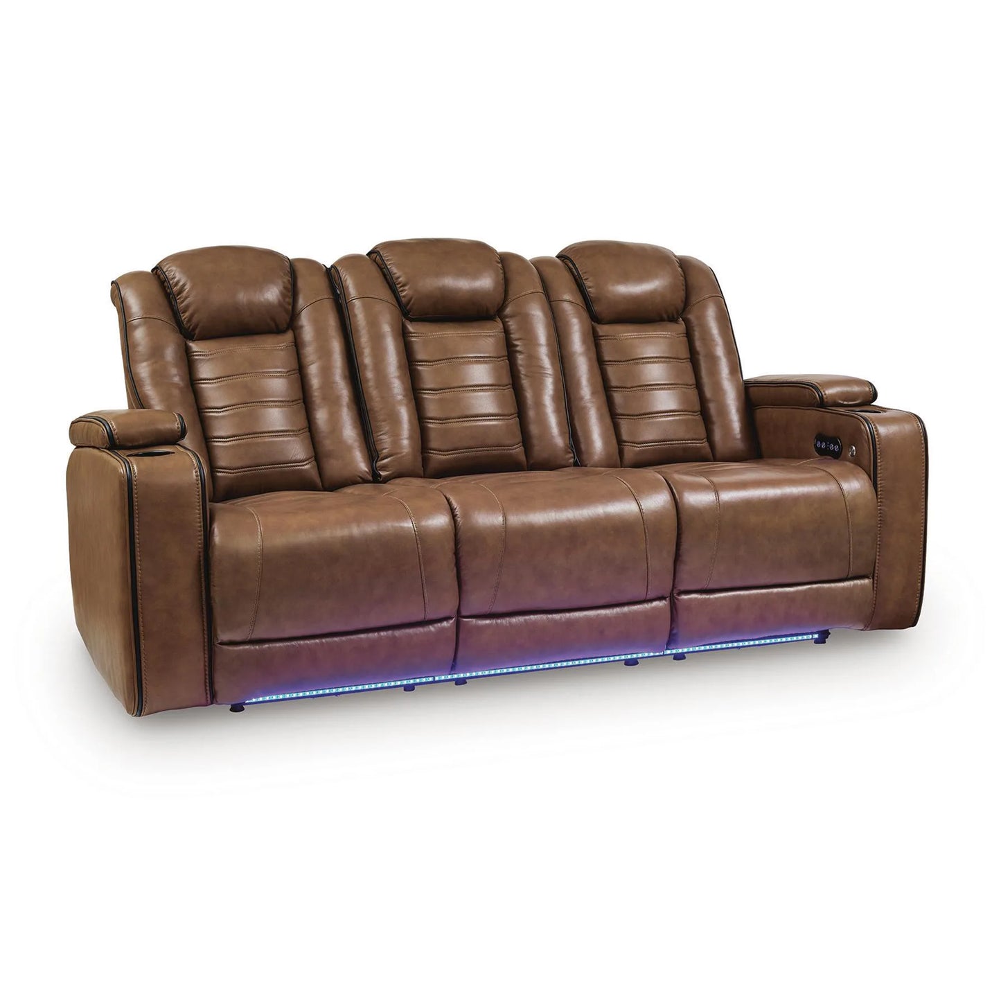 Gruaro - Power Reclining Sofa With Adjustable Headrest - Amber