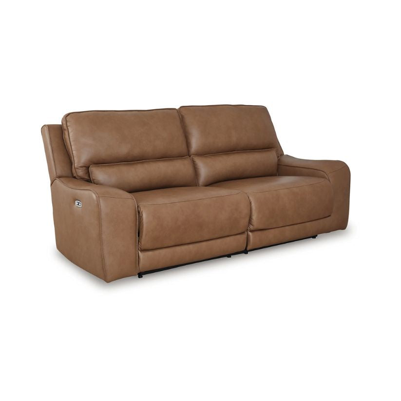 DeepWakes - Caramel - 2 Seat Power Reclining Sofa Adjustable Headrest
