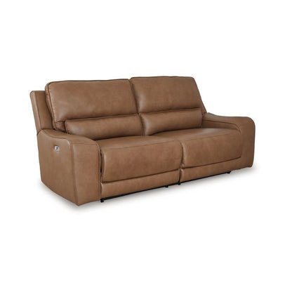 DeepWakes - Caramel - 2 Seat Power Reclining Sofa Adjustable Headrest
