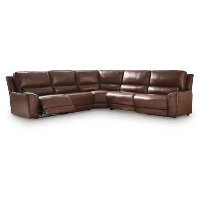 DeepWakes - 5-Piece Power Reclining Sectional - Canyon