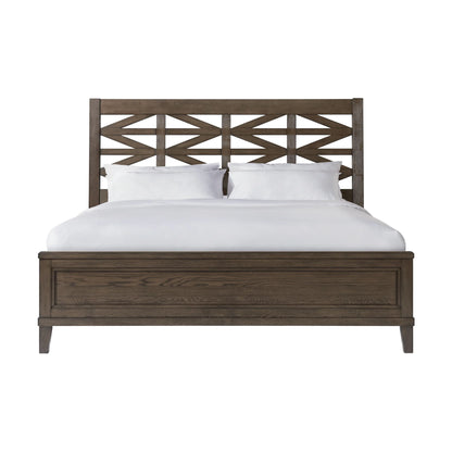 Preston - King Bed - Weathered Vintage Oak
