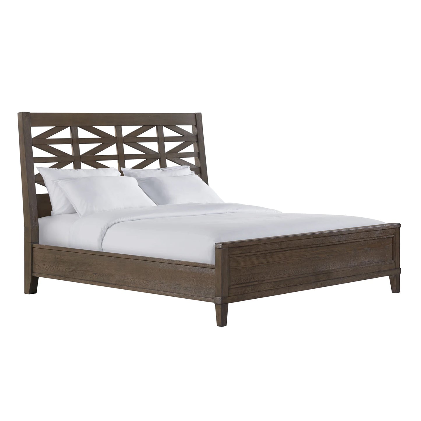 Preston - King Bed - Weathered Vintage Oak