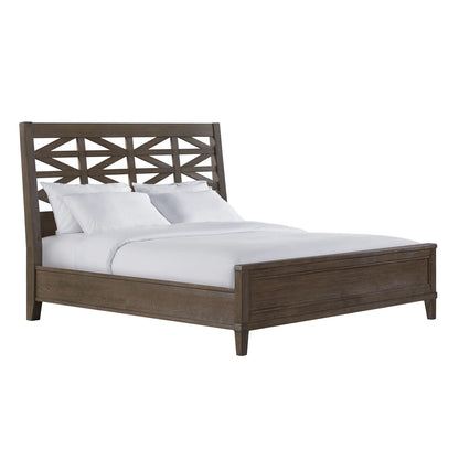 Preston - King Bed - Weathered Vintage Oak