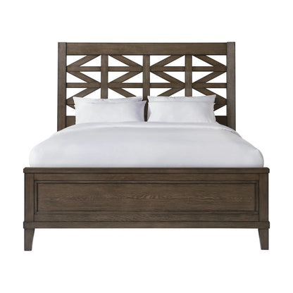 Preston - Queen Bed - Weathered Vintage Oak