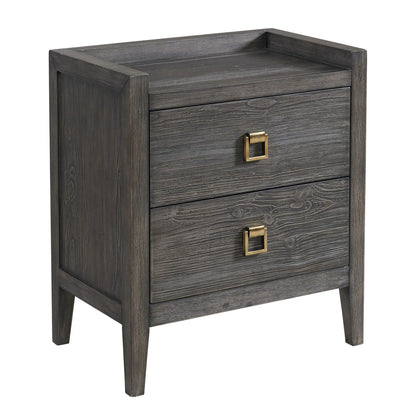 Portia - Drawer Nightstand - Brushed Brindle