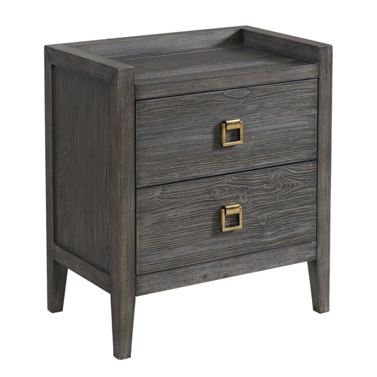 Portia - Drawer Nightstand - Brushed Brindle