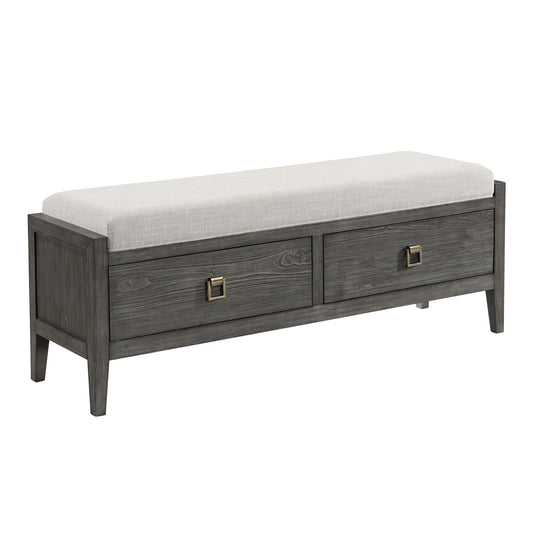 Portia - Storage Bench - Brushed Brindle