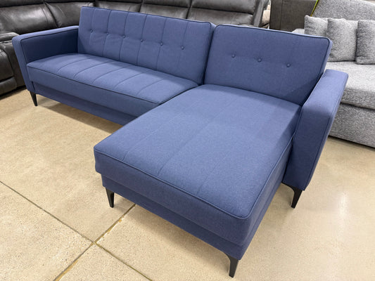 "Parker" Navy Sleeper Sectional