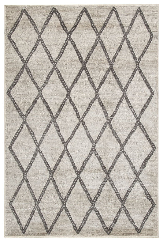 Jarmo - Cream / Gray - Medium Rug - 5' x 7'