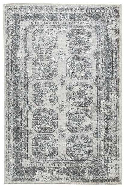 Jirou - Cream / Gray - Medium Rug - 5' x 8'