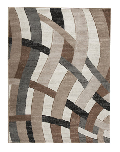 Jacinth - Brown - Large Rug - 7' x 10'