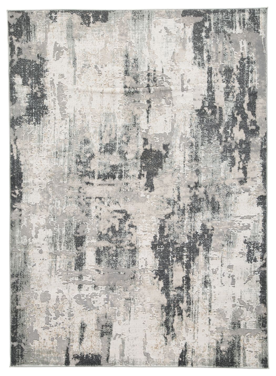 Mazatl - Gray - Large Rug - 8' x 10'