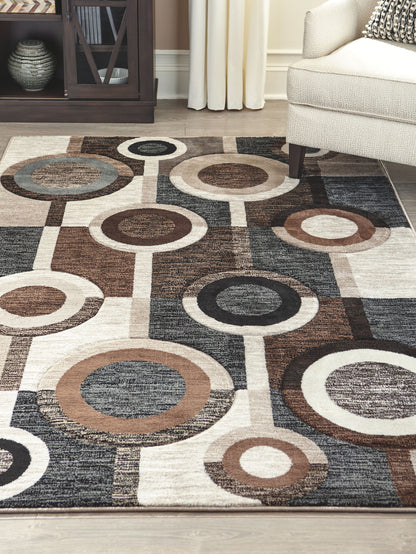 Guintte - Brown - Large Rug - 8' x 10'