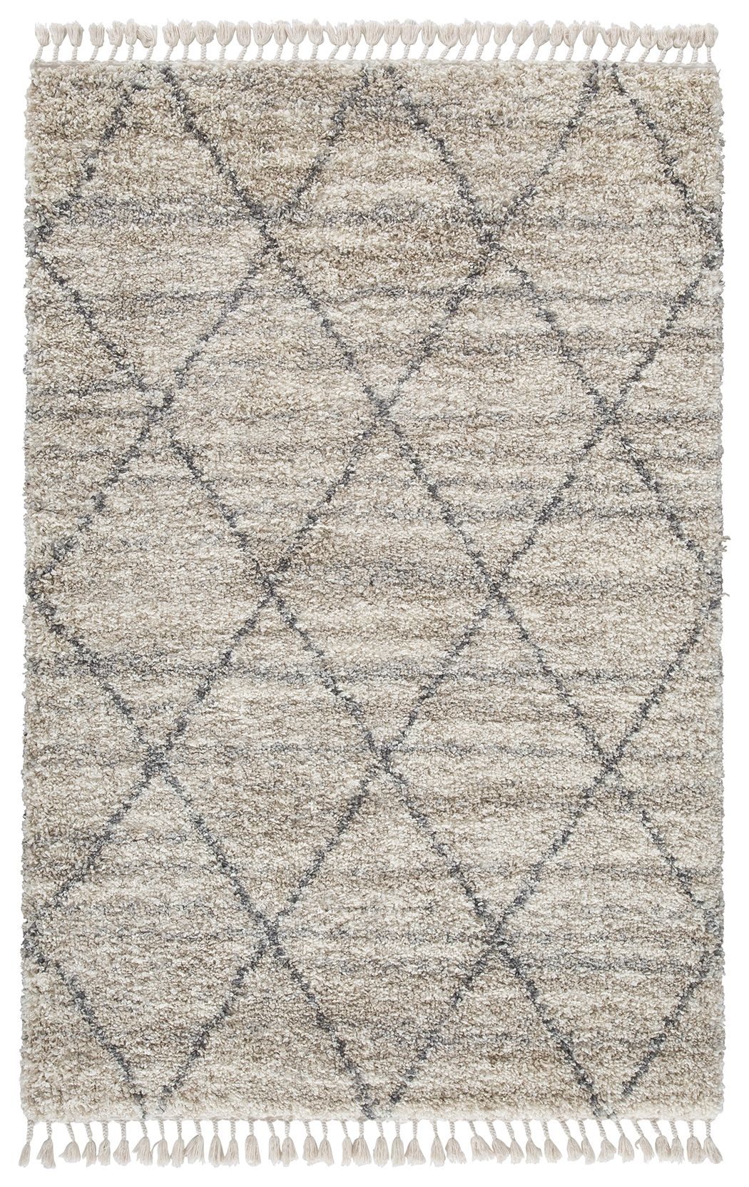 Abdalah - Beige / Gray - Medium Rug - 5' x 7'