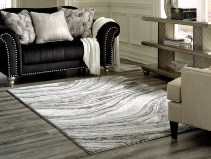 Wysdale - Ivory / Gray - Large Rug - 8' x 10'