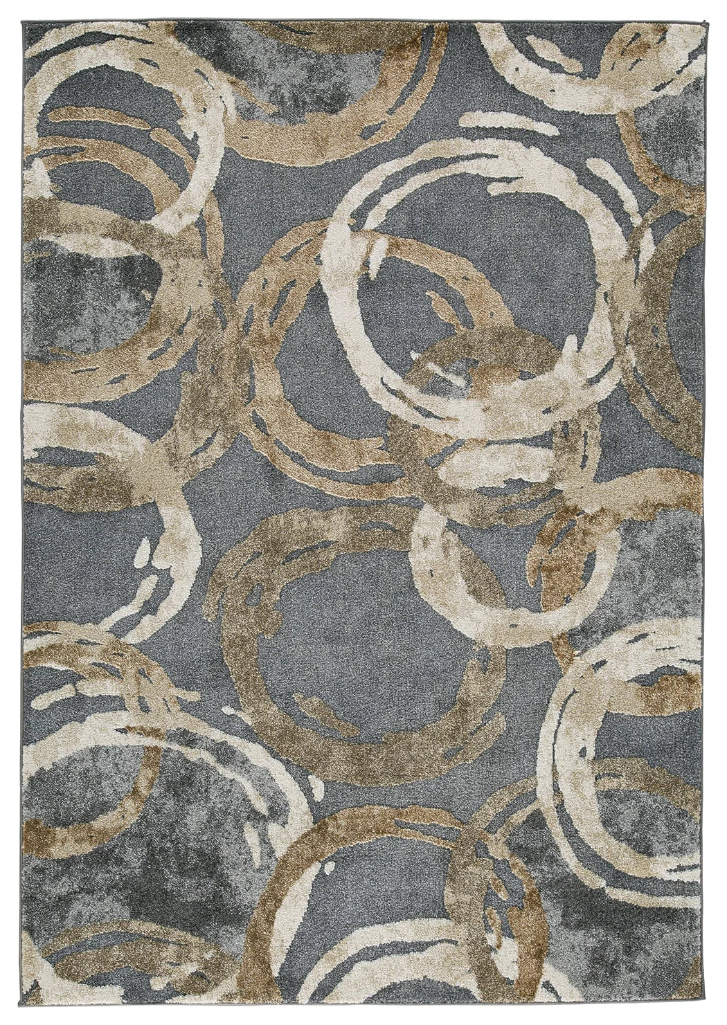 Faelyn - Gray / Brown / Beige - Large Rug - 8' x 10'