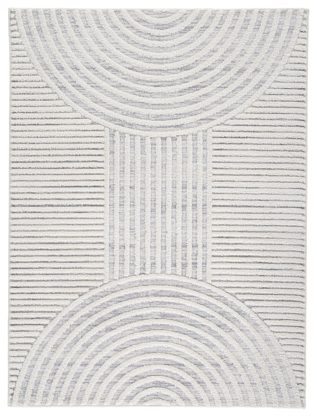 Lambworth - Gray / Cream - Large Rug - 8' x 10'