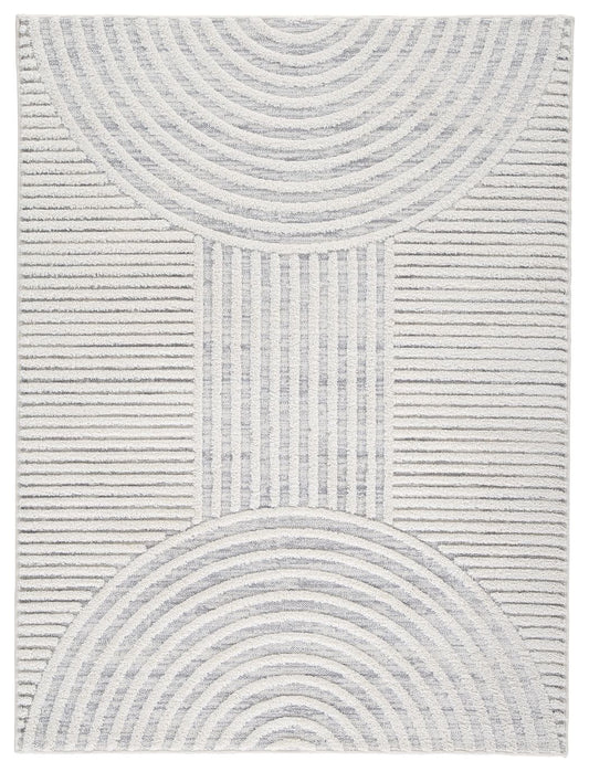 Lambworth - Gray / Cream - Medium Rug - 5' x 7'