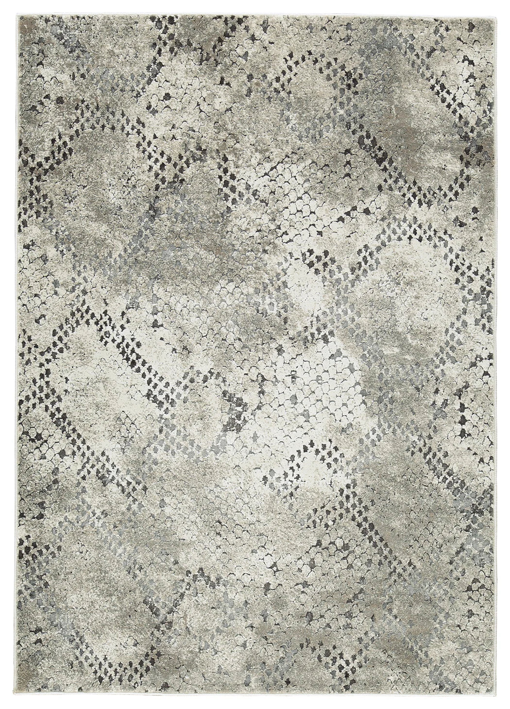 Poincilana - Ivory / Taupe - Medium Rug - 5' x 7'