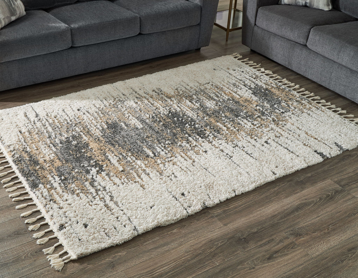 Jembeth - Brown / Beige - Medium Rug - 5' x 7'