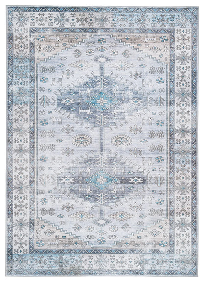 Hebruns - Multi - Washable Medium Rug - 5' x 7'