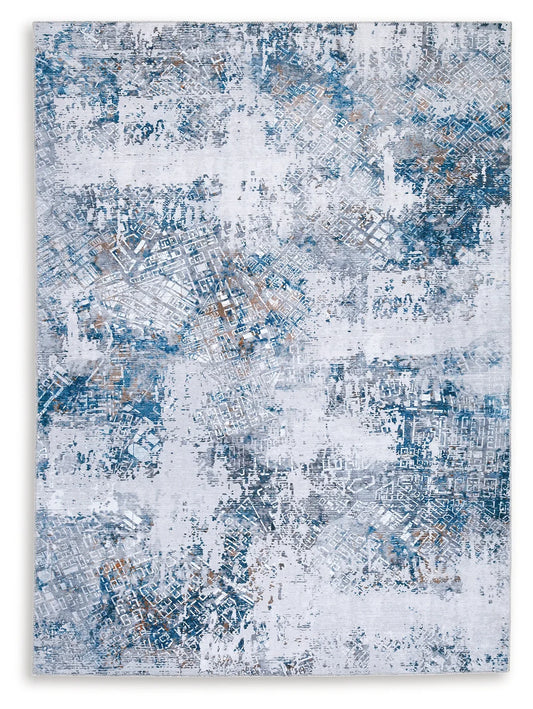 Garyard - Blue Multi - Medium Rug - 5' x 7'