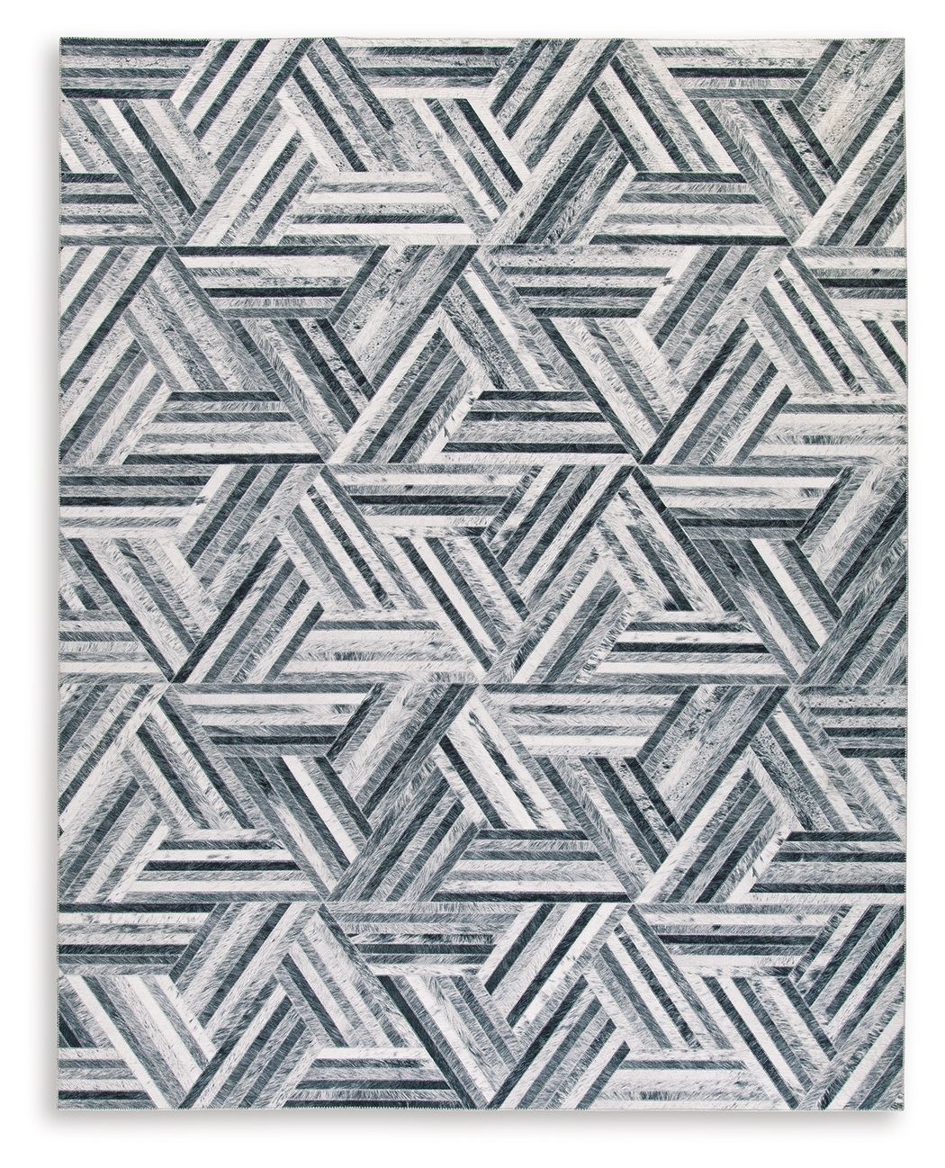 Adalock - Gray / Cream - Large Rug - 8' x 10'