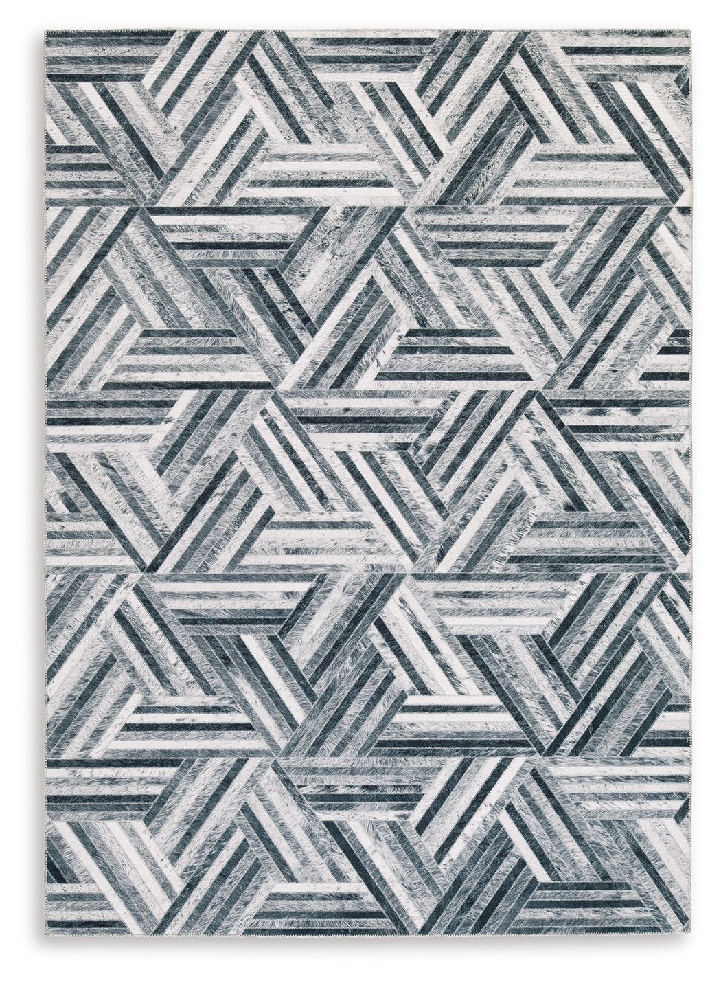 Adalock - Gray / Cream - Medium Rug - 5' x 7'