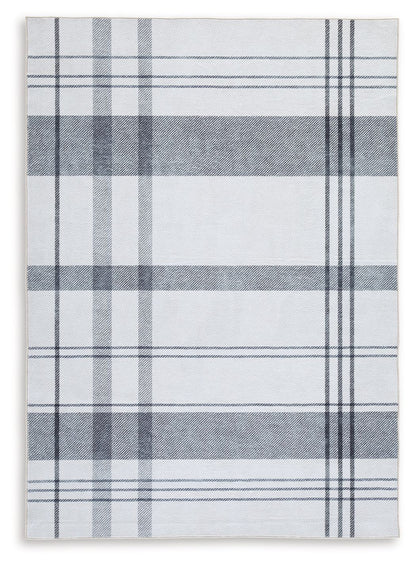 Kaidlow - Gray / Cream - Medium Rug - 5' x 7'