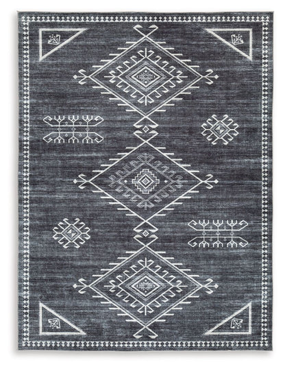 Arloman - Black / Cream / Gray - Medium Rug - 5' x 7'