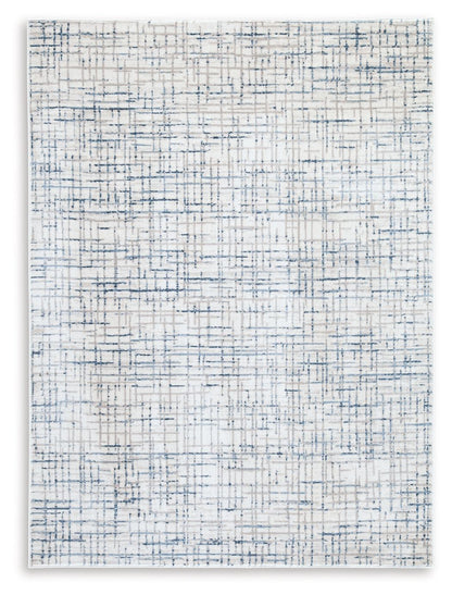 Beckfille - Blue / Gray / Cream - Large Rug - 8' x 10'