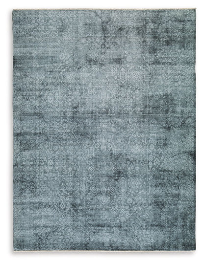 Rhysill - Teal - Large Rug - 8' x 10'