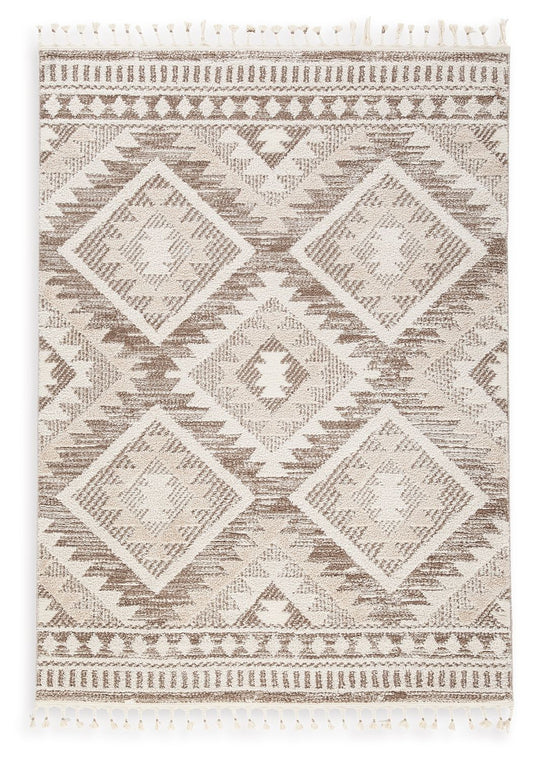 Odedale - Tan / Cream - Large Rug - 8' x 10'