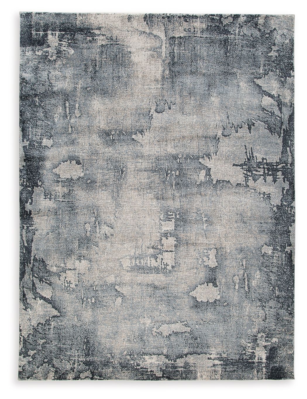 Langrich - Blue / Gray / Cream - Large Rug - 8' x 10'