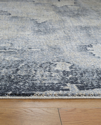 Langrich - Blue / Gray / Cream - Large Rug - 8' x 10'