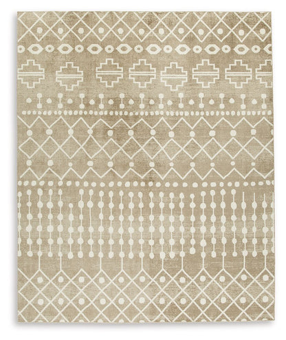 Bunchly - Tan / Brown / Cream - Large Rug - 8' x 10'