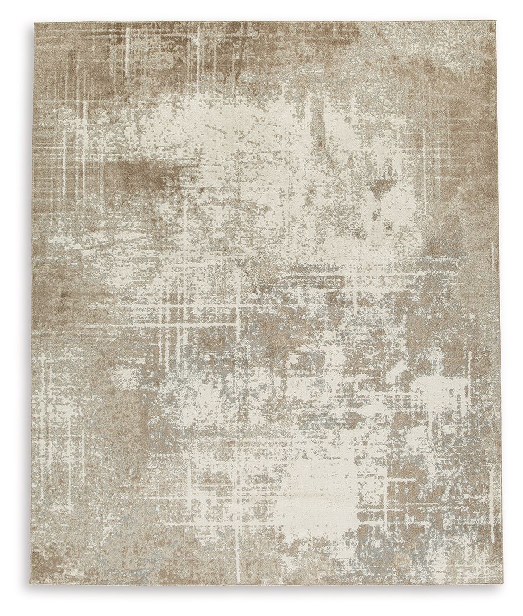 Grifflain - Tan / Brown / Gray - Large Rug - 8' x 10'