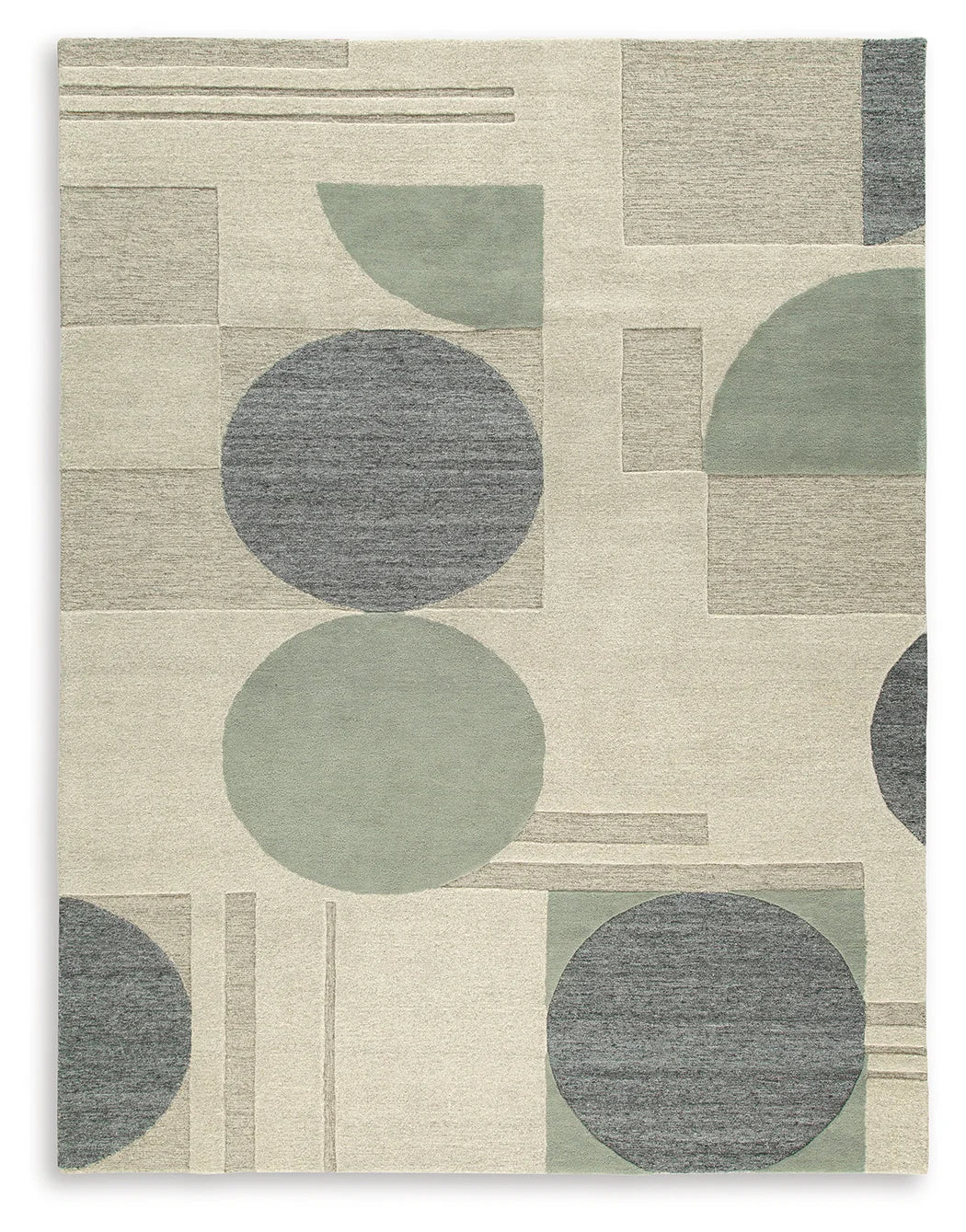 Dallane - Linen / Blue / Green - Large Rug - 8' x 10'