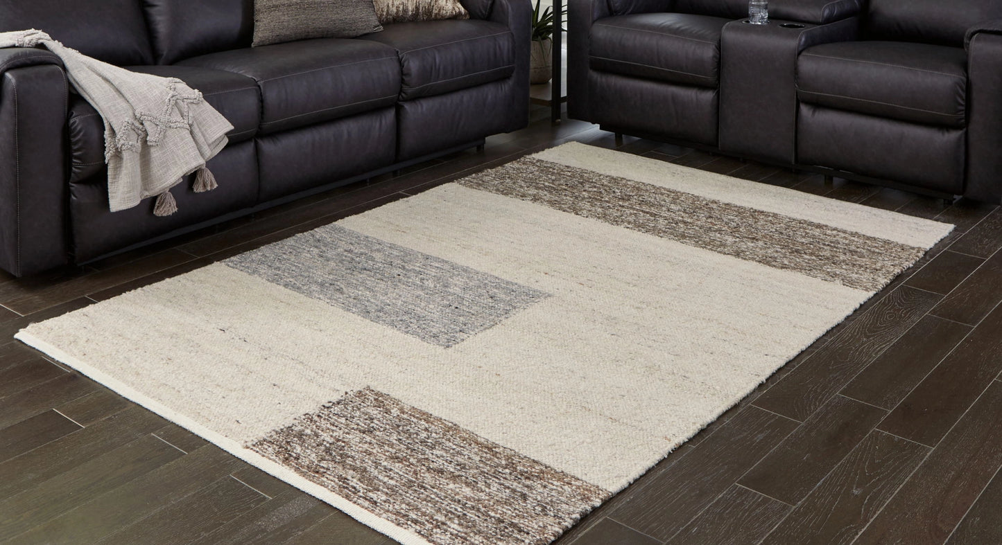 Barus - Beige / Brown / Gray - Large Rug - 8' x 10'