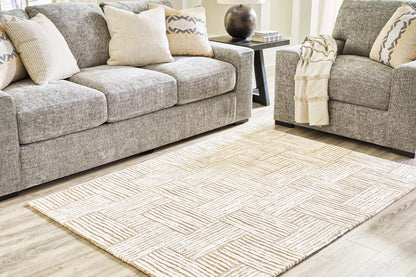 Adanmund - Beige / Caramel - Medium Rug - 5' x 7'