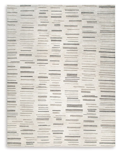 Leesdale - Ivory / Brown / Black - Large Rug - 8' x 10'