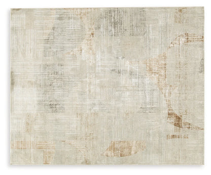 Truward - Linen / Gray / Caramel - Large Rug - 8' x 10'