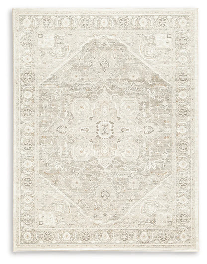 Gatwell - Ivory / Gray / Tan - Large Rug - 8' x 10'