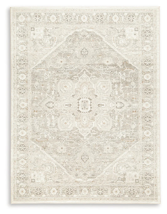 Gatwell - Ivory / Gray / Tan - Large Rug - 8' x 10'