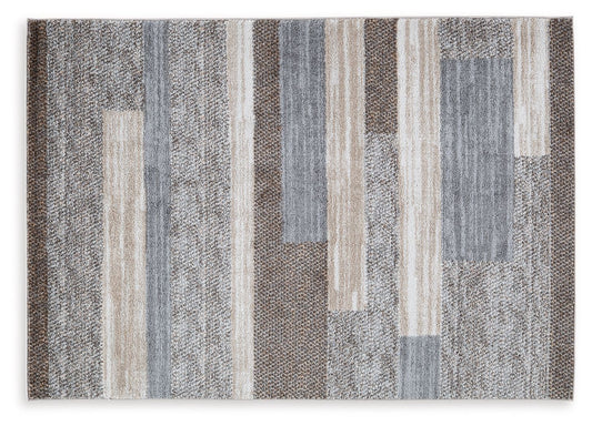 Sethburn - Cream / Brown / Gray - Large Rug - 8' x 10'