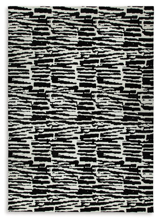 Bramshaw - Black / Ivory - Extra Large Rug - 10' x 14'